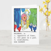 友人挨拶用誕生日カード カード (黄色い花)