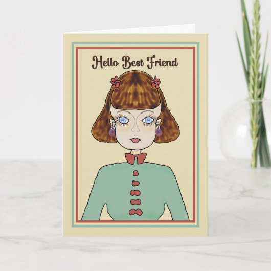 友人最高のカード手書き サンキューカード (正面)