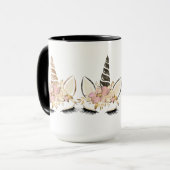 友人最高のギフト2つのユニコーン水の色マグカップ マグカップ (正面左)