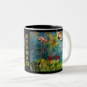 "友人永久に"は襲います ツートーンマグカップ (正面右)