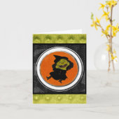 友人用ハロウィーングリーティングカード カード (黄色い花)