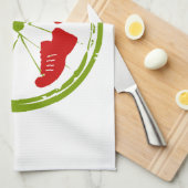 友人素晴らしや家族のためのトライアスロンの贈り物 キッチンタオル (四つ折り)