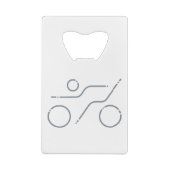 友人素晴らしや家族のためのトライアスロンの贈り物 クレジットカード栓抜き (裏面)