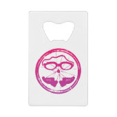 友人素晴らしや家族のためのトライアスロンの贈り物 クレジットカード栓抜き (正面)