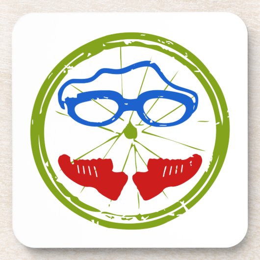 友人素晴らしや家族のためのトライアスロンの贈り物 コースター (正面)