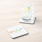 友人素晴らしや家族のためのトライアスロンの贈り物 コースター (右側)