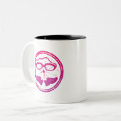 友人素晴らしや家族のためのトライアスロンの贈り物 ツートーンマグカップ (正面左)