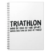 友人素晴らしや家族のためのトライアスロンの贈り物 ノートブック (正面)