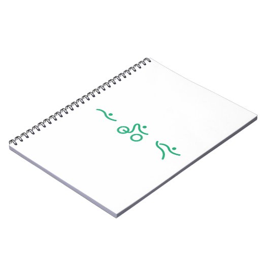 友人素晴らしや家族のためのトライアスロンの贈り物 ノートブック (左側)