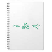 友人素晴らしや家族のためのトライアスロンの贈り物 ノートブック (正面)