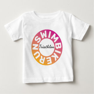 友人素晴らしや家族のためのトライアスロンの贈り物 ベビーTシャツ
