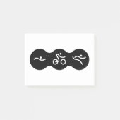 友人素晴らしや家族のためのトライアスロンの贈り物 ポストイット (正面)