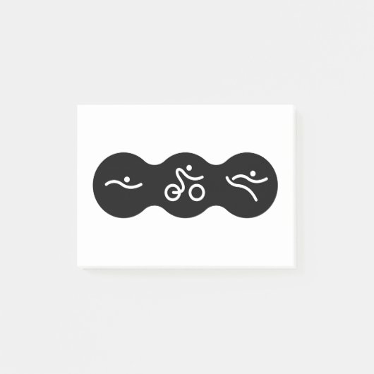 友人素晴らしや家族のためのトライアスロンの贈り物 ポストイット (正面)