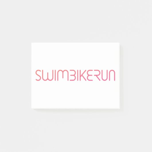 友人素晴らしや家族のためのトライアスロンの贈り物 ポストイット (正面)