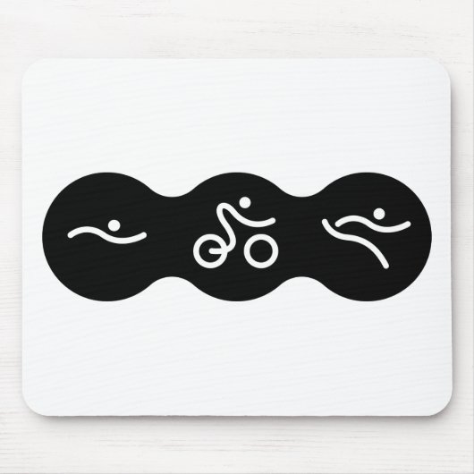 友人素晴らしや家族のためのトライアスロンの贈り物 マウスパッド (正面)