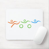 友人素晴らしや家族のためのトライアスロンの贈り物 マウスパッド (マウス)