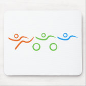 友人素晴らしや家族のためのトライアスロンの贈り物 マウスパッド (正面)