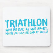 友人素晴らしや家族のためのトライアスロンの贈り物 マウスパッド (正面)