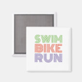 友人素晴らしや家族のためのトライアスロンの贈り物 マグネット (正面/裏面)