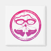 友人素晴らしや家族のためのトライアスロンの贈り物 マグネット (正面)