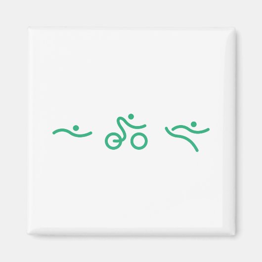 友人素晴らしや家族のためのトライアスロンの贈り物 マグネット (正面)
