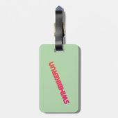 友人素晴らしや家族のためのトライアスロンの贈り物 ラゲッジタグ (裏面縦)