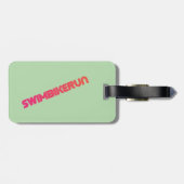 友人素晴らしや家族のためのトライアスロンの贈り物 ラゲッジタグ (裏面横)