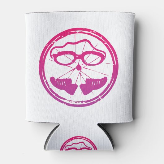 友人素晴らしや家族のためのトライアスロンの贈り物 缶クーラー (正面)