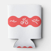 友人素晴らしや家族のためのトライアスロンの贈り物 缶クーラー (裏面)