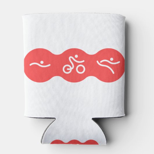 友人素晴らしや家族のためのトライアスロンの贈り物 缶クーラー (裏面)