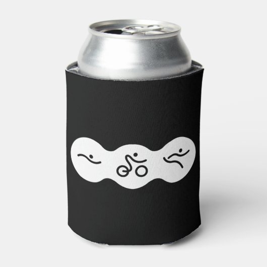 友人素晴らしや家族のためのトライアスロンの贈り物 缶クーラー (缶正面)