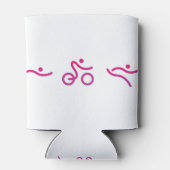 友人素晴らしや家族のためのトライアスロンの贈り物 缶クーラー (裏面)