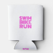 友人素晴らしや家族のためのトライアスロンの贈り物 缶クーラー (裏面)