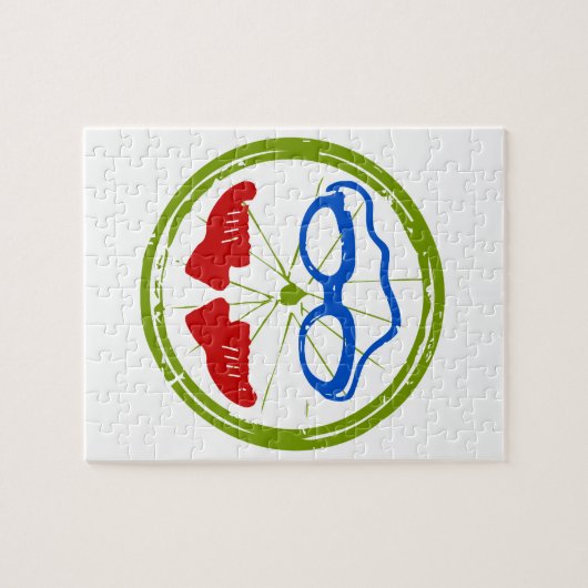 友人素晴らしや家族Jのためのトライアスロンの贈り物 ジグソーパズル (横)