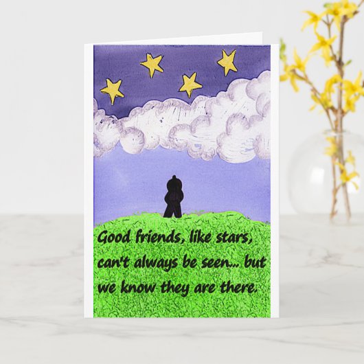 友人誕生日 カード (黄色い花)