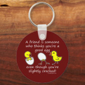 友人間抜けのおもしろいことわざ キーホルダー (正面)