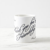 友人2があることをありがとう コーヒーマグカップ (中央)