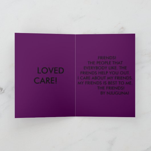 友人 カード (内部)