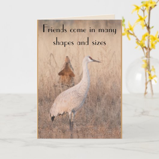 友人 カード (黄色い花)