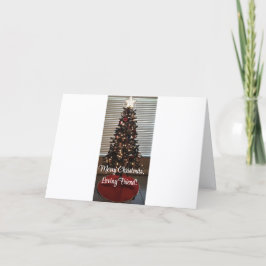 友人、クリスマス折り畳みグリーティングカード カード