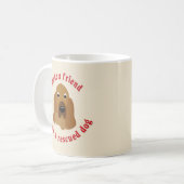友人-ブラッドハウンド--を作って下さい コーヒーマグカップ (正面左)
