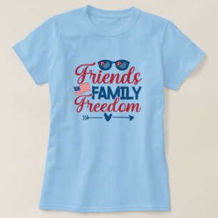 友人、家族と自由Tシャツ Tシャツ
