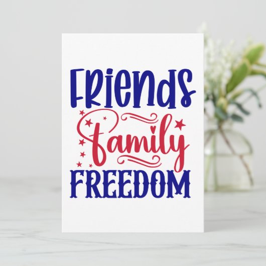 友人、家族、自由 招待状 (スタンド正面)