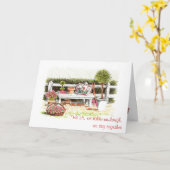 友人、恋人、ファミリーガーデンアートのグリーティングカード カード (黄色い花)