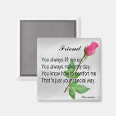 友人-磁石--を個人化して下さい マグネット (正面/裏面)