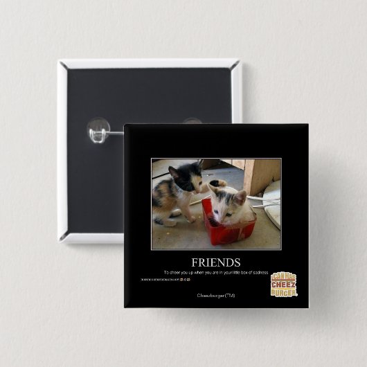 友人 缶バッジ (正面&裏面)