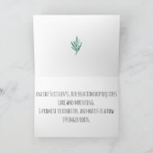 友人、配偶者等に対する多汁なジョークの謝罪カード カード (内部)