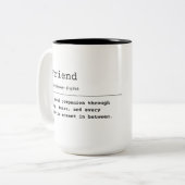 友人 – 魂の仲間 ツートーンマグカップ (正面左)