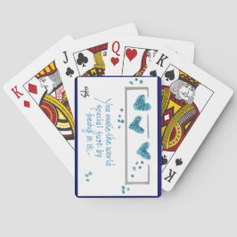 友人：「You Make the World Special」文字 トランプ