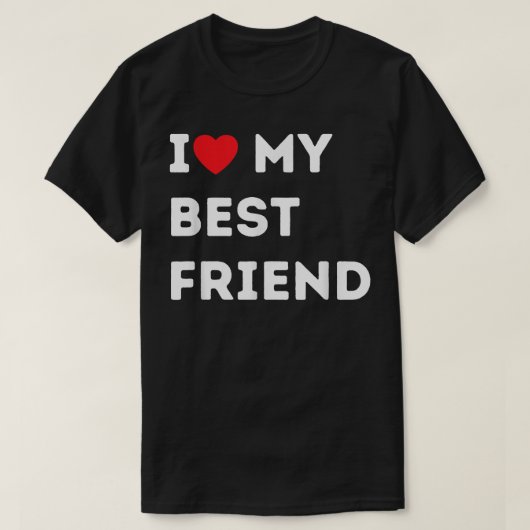 友人BFFを愛す最高のるお願い Tシャツ (デザイン正面)